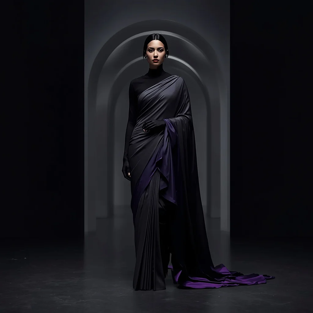Anti-Light Shadow Alloy Saree with Absolute Void Silence Cathedral Nexus | new prompt chatgpt — AI image prompt